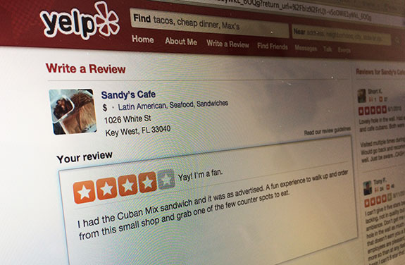 Why leave reviews Yelp