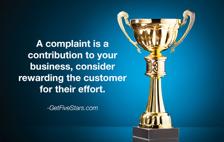 reward customer complaints