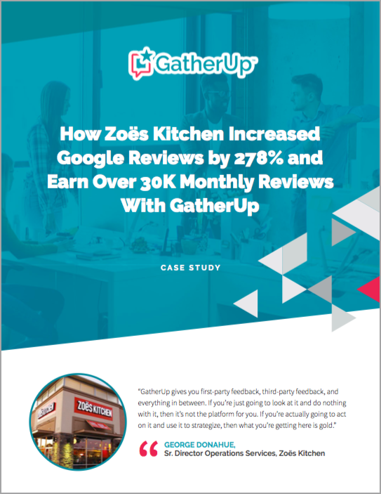 Google review case study Zoes Kitchen