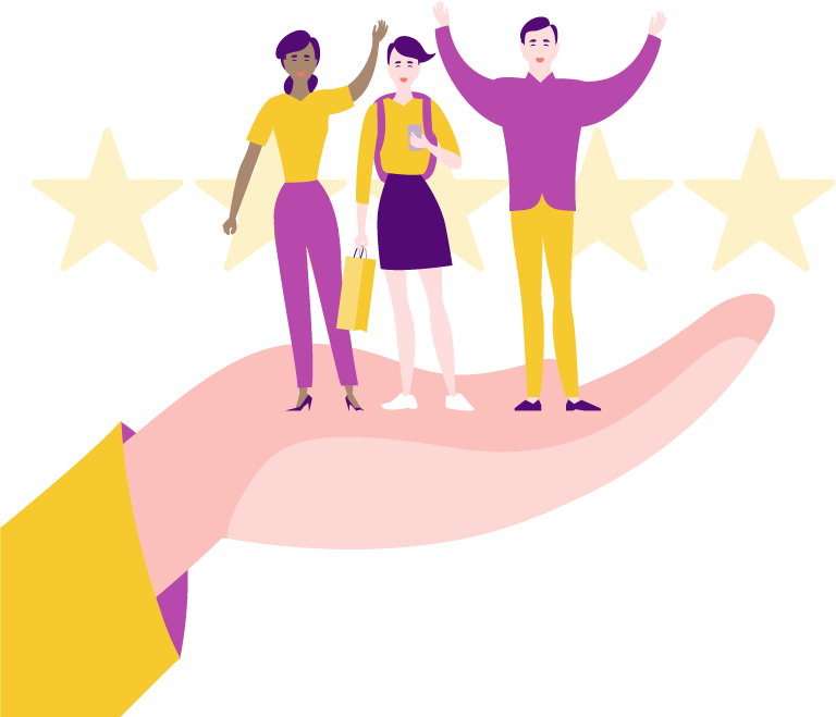 a great customer experience is key to getting more reviews