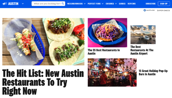 The Infatuation Austin guide