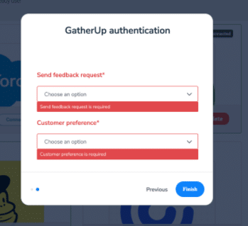 Screenshot of GatherUp Mailchimp authentication
