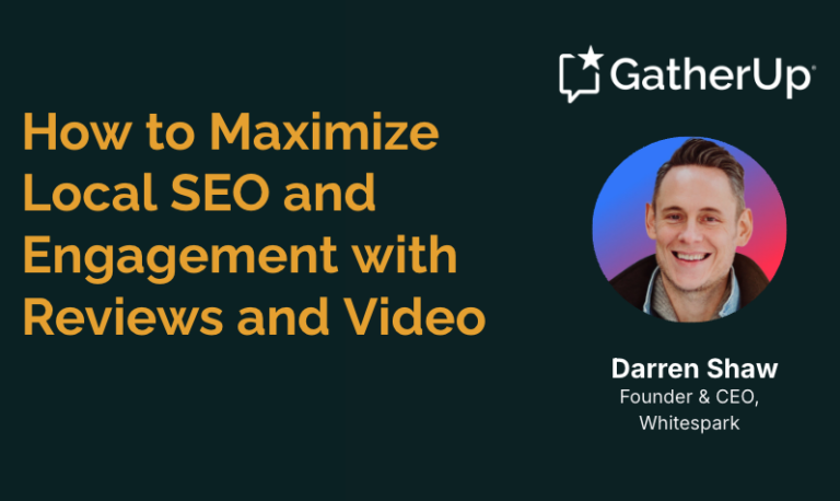 How to Maximize Local SEO and Engagement with Reviews and Video: Insights from Darren Shaw