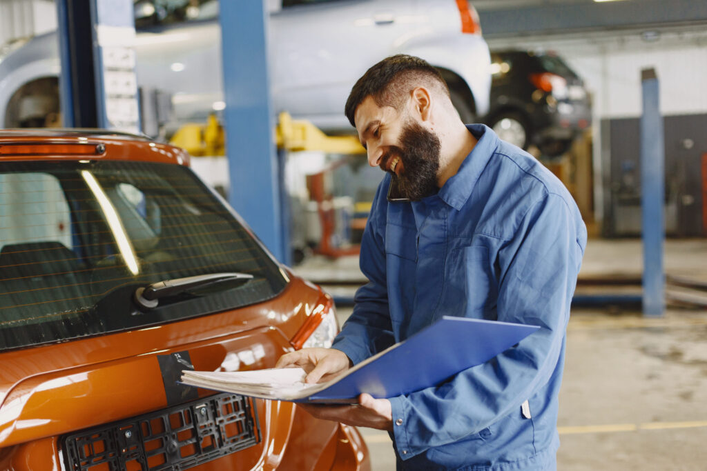 Auto repair shop owner whose customers get a review request after every completed job